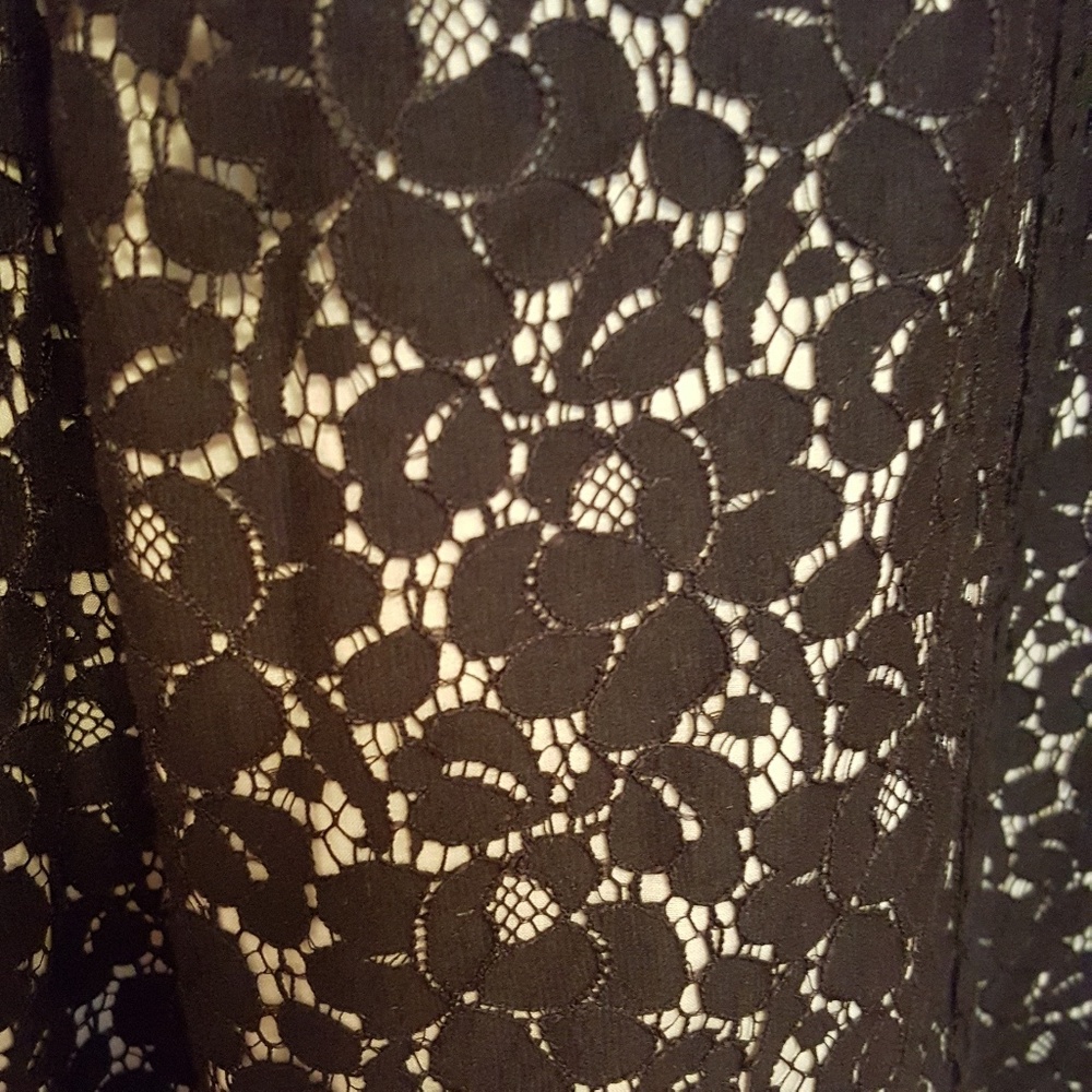 { Talbots } black lace midi dress sz 12 - Picture 4 of 6